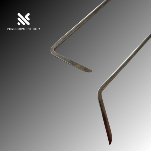 2-Piece Paintless Dent Repair Rods – 10mm x 70cm | Dual Bend, Hardened Steel