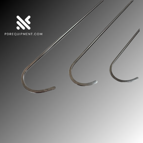 4-Piece 360° Rotating Paintless Dent Repair Rod Set – 8mm Hardened Steel Tools