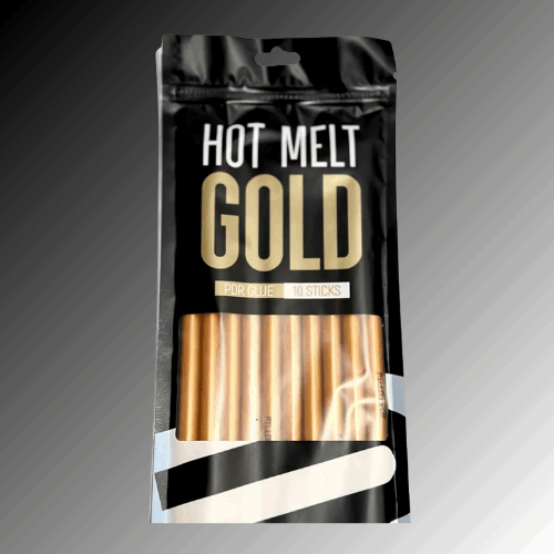 Hot Melt Gold Glue – Pack of 10 Sticks