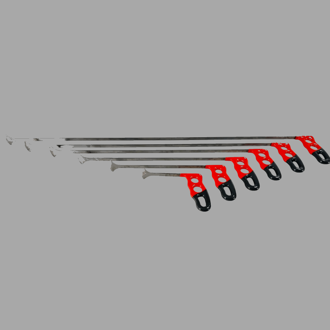 Gold Edition 6-Piece Whale-Tail Dent Repair Rod Set – 40mm Flat Tip, Ultra-Slim Access Tools - PDRequipment.com
