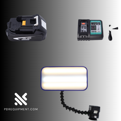 16" 6 Strip LED light complete with battery and charger - Makita - PDRequipment.com