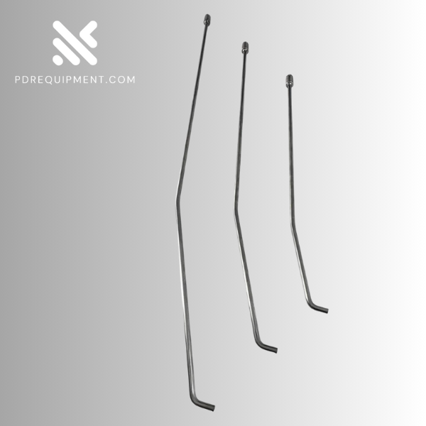 Quick Release Double-Curve Steel Dent Repair Rods with 360-Degree Rotation 3-Piece (75cm, 90cm, 115cm) - PDRequipment.com