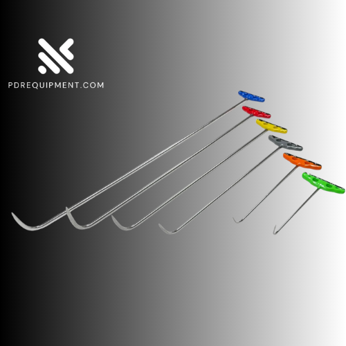 West Coast Edition 6-Piece Sharp Tip Single Bend White Steel PDR Tools - PDRequipment.com