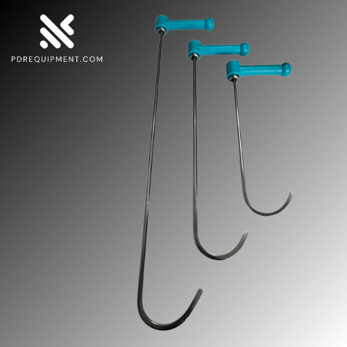 4-Piece 360° Rotating Paintless Dent Repair Rod Set – 8mm Hardened Steel Tools