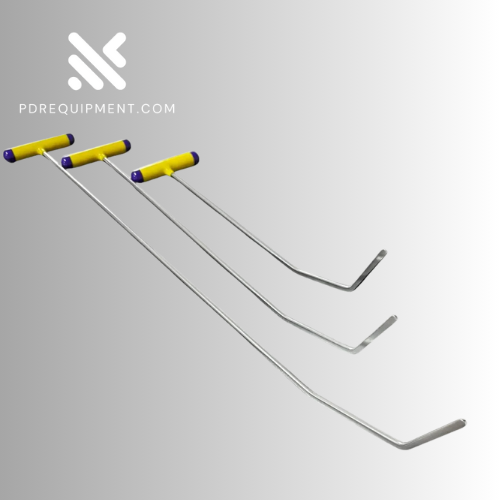 3-Piece Double Bend Round Tip Steel PDR Tools - PDR Equipment International