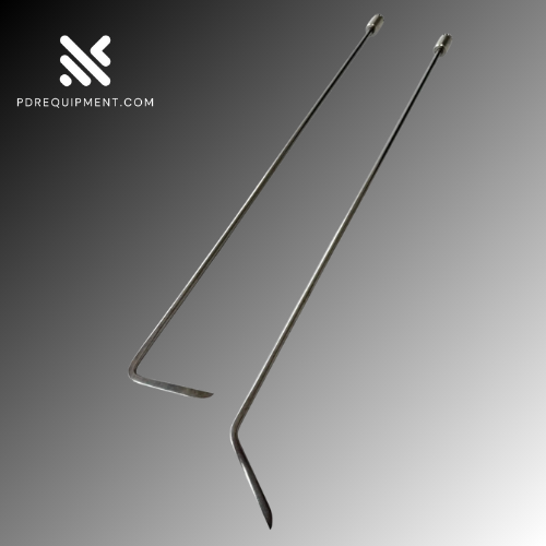 2-Piece Paintless Dent Repair Rods – 10mm x 70cm | Dual Bend, Hardened Steel