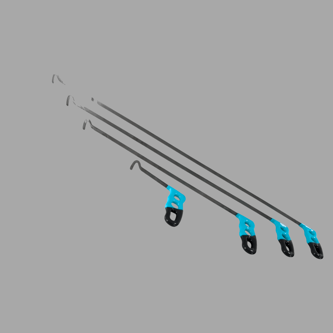 3-Piece Rainbow Arc Whale-Tail Rod Set with 40mm Wide Tips - PDRequipment.com