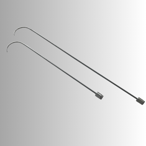 2-Piece 8mm x 50cm & 70cm Hook-Shaped 360° Rotatable PDR Tools - PDR Equipment International