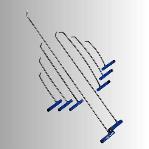 8-Piece Single Bend Sharp Tip Left & Right Steel PDR Tools - PDR Equipment International