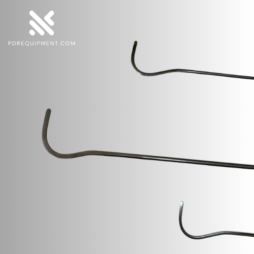 3-Piece 360° Rotating Paintless Dent Repair Rod Set – Hardened Steel Tools