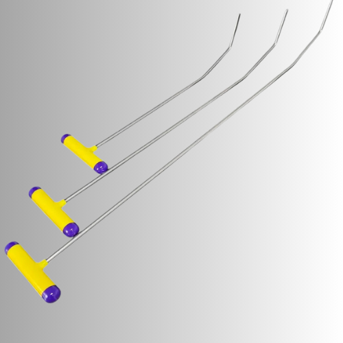 3-Piece Double Bend Round Tip Steel PDR Tools - PDR Equipment International