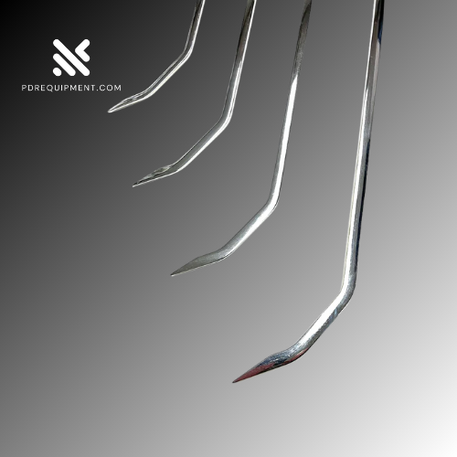 360° Rotatable 4-Piece Double-Curved Steel Dent Repair Rods (45cm, 60cm, 75cm, 90cm)