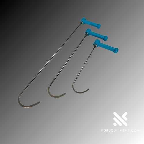 4-Piece 360° Rotating Paintless Dent Repair Rod Set – 8mm Hardened Steel Tools