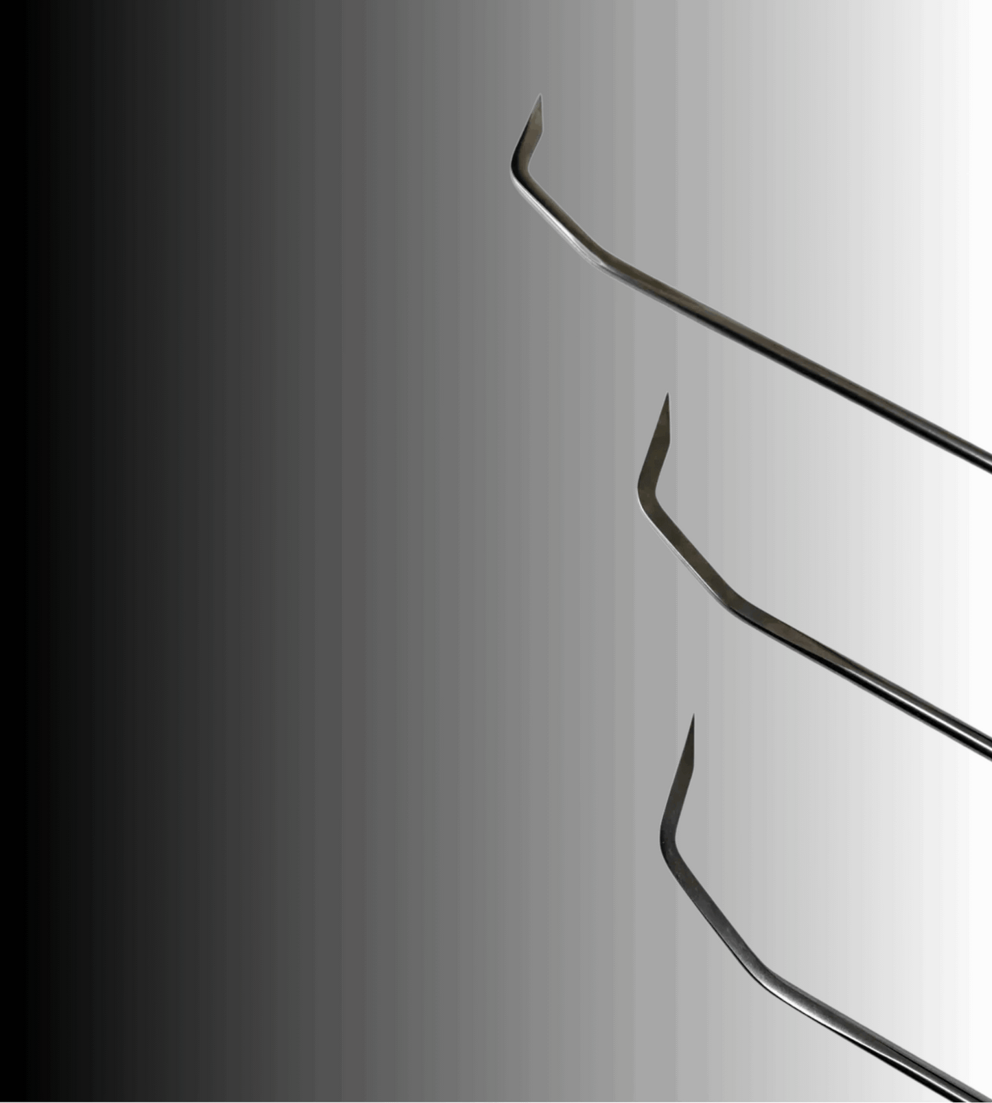 3-Piece 360° Rotating Paintless Dent Repair Rod Set - PDRequipment.com