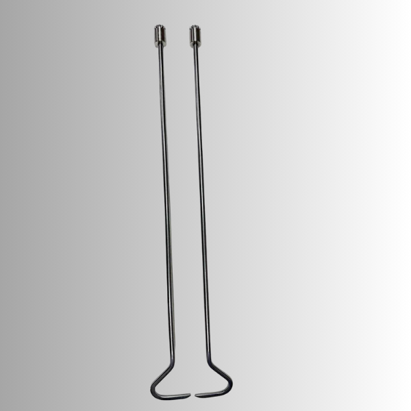 The Melissa 2-Piece Sharp Tip C-Bend Paintless Dent Repair Rod Set - PDRequipment.com