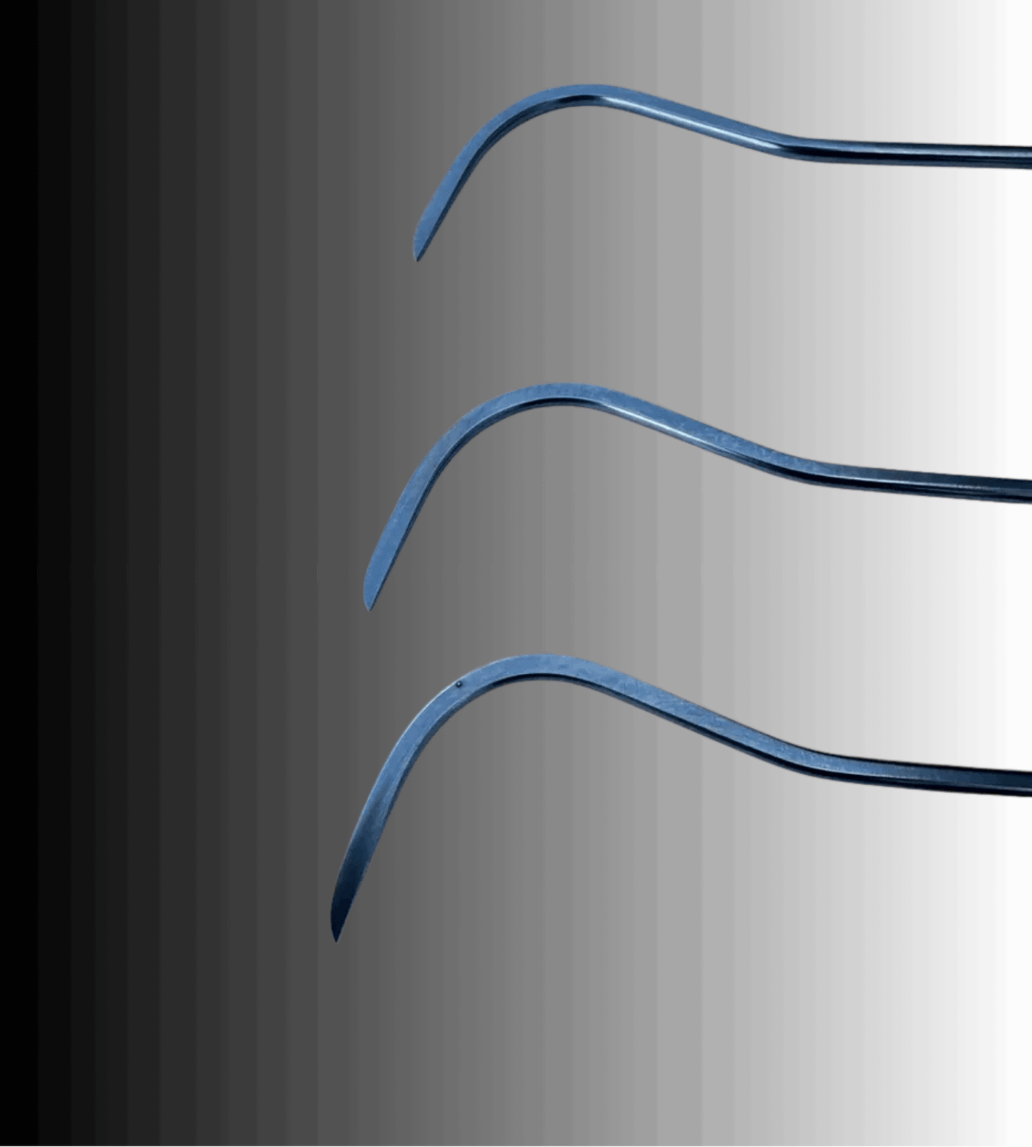 Novo X Edition 3-Piece C-Bend Sharp Tip Steel PDR Tools set - PDRequipment.com