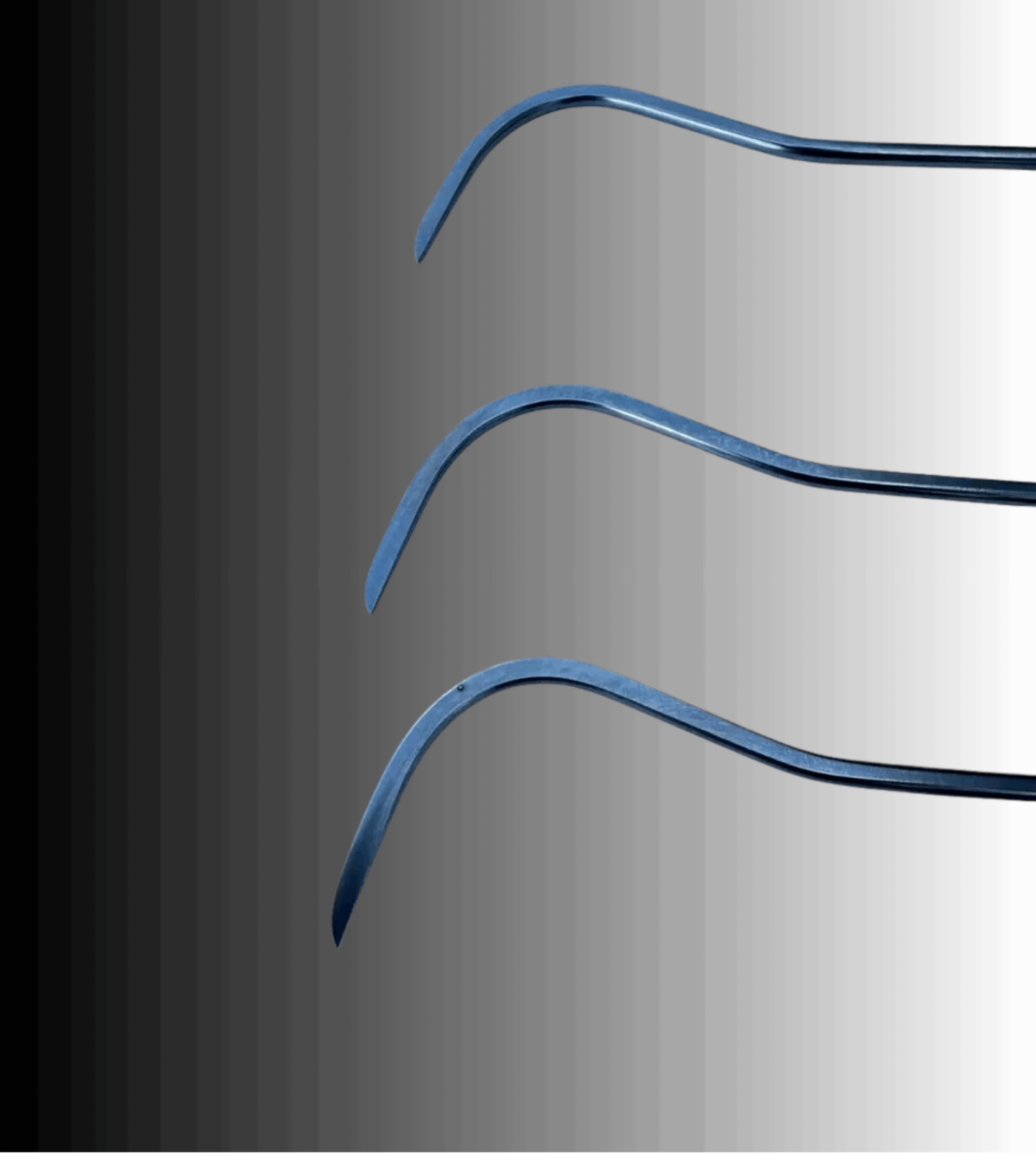 Novo X Edition 3-Piece C-Bend Sharp Tip Steel PDR Tools set - PDRequipment.com