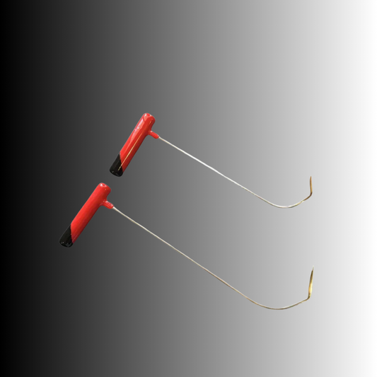 2-Piece U-Bend Sharp Tip Steel PDR Tools – Paintless Dent Repair Rods